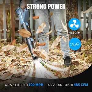 AVID POWER 20V Cordless Leaf Blower, Electric Battery Operated Blower with Two Batteries, Dual-Speed Settings and Charger Included, Light Duty for Lawn Care