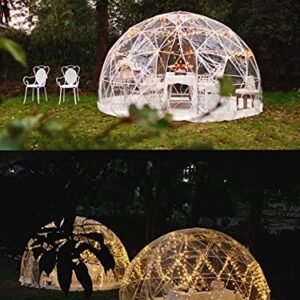 CZGBRO Bubble Tent Dome House Camping Tent 12ft, Garden Outdoor Clear Dome Shelter Geodesic Dome 5-7 Person for Backyard Patios, Canopy Gazebos Screen House Room Lean to Greenhouse