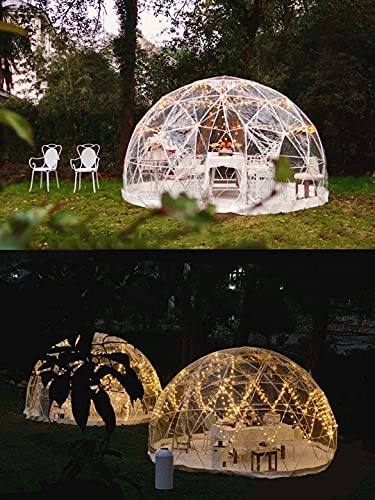 CZGBRO Bubble Tent Dome House Camping Tent 12ft, Garden Outdoor Clear Dome Shelter Geodesic Dome 5-7 Person for Backyard Patios, Canopy Gazebos Screen House Room Lean to Greenhouse