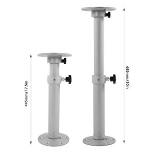 Adjustable Table Leg, Frosted 445‑685mm Aluminum Alloy Removable Telescopic RV Table Stand for Boats for Balconies for Camper