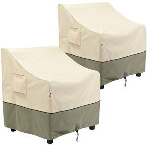 cosfly outdoor furniture patio chair covers waterproof clearance, lounge deep seat cover, lawn furnitures covers fits up to 32w x 37d x 36h inches(2 pack)