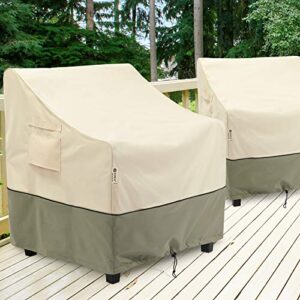 COSFLY Outdoor Furniture Patio Chair Covers Waterproof Clearance, Lounge Deep Seat Cover, Lawn Furnitures Covers Fits up to 32W x 37D x 36H inches(2 Pack)