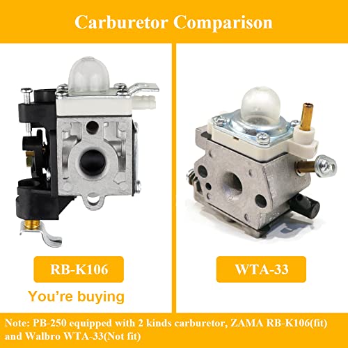 HUZTL RB-K106 Carburetor for Echo PB250 PB-250 ES-250 PB-250LN Leaf Blower