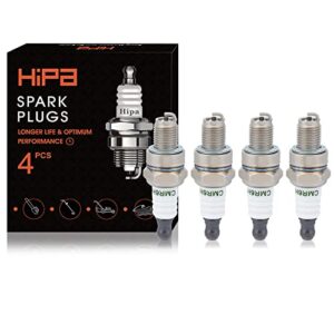 hipa cmr6h nickel copper core standard spark plug replace for ngk cmr6h stihl fs90 fs100 fs110 fs40 fs50 fs56 hl90 hl110 ht100 km90 br500(4 pack)