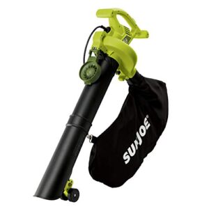 Sun Joe SBJ605E 14-Amp (up to 250 MPH) 3-In-1 Electric Blower/Vacuum/Mulcher, Green