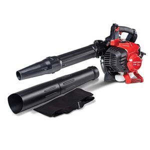 CRAFTSMAN Gas Powered Leaf Blower and Vacuum, Handheld Gas Blower, 205MPH, 27cc, 2-Cycle (BV245)