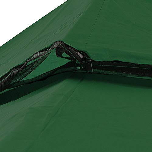 Yescom 117"x117" Canopy Top Replacement Y00397T04 Green for Smaller 10'x10' Dual-Tier Gazebo Cover Patio Garden Outdoor