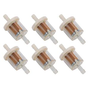 wellsking 6packs 691035 small engine fuel filter for bs 493629 5065 691035 kawasaki 49019-7001 49019-0014 49019-0707 49019-7001 bs 84001895 40 micron for selected engines mower fuel filter