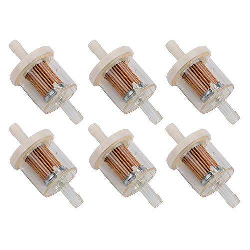 Wellsking 6Packs 691035 Small Engine Fuel Filter for BS 493629 5065 691035 KAWASAKI 49019-7001 49019-0014 49019-0707 49019-7001 BS 84001895 40 Micron for Selected Engines Mower Fuel Filter