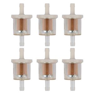 Wellsking 6Packs 691035 Small Engine Fuel Filter for BS 493629 5065 691035 KAWASAKI 49019-7001 49019-0014 49019-0707 49019-7001 BS 84001895 40 Micron for Selected Engines Mower Fuel Filter