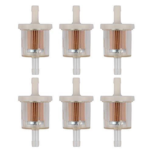 Wellsking 6Packs 691035 Small Engine Fuel Filter for BS 493629 5065 691035 KAWASAKI 49019-7001 49019-0014 49019-0707 49019-7001 BS 84001895 40 Micron for Selected Engines Mower Fuel Filter