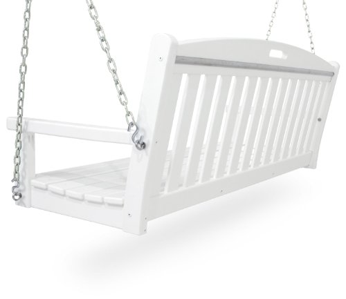 Trex Outdoor Furniture Yacht Club Swing, Classic White