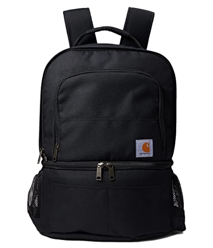 Carhartt Gear B0000303 Insulated 24 Can Two Compartment Cooler Backpack - One Size Fits All - Black