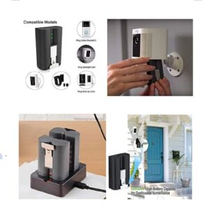 S7 2 Packs Rechargeable 3.65V Lithium-Ion Battery, Battery is Compatible with Video Doorbell 2/3 and Spotlight Cam Battery 6040mAh