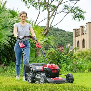 Powerworks XB 40V 21" Brushless Cordless Push Mower, Electric Self-Propelled Lawn Mower for Garden, with 4Ah Battery and Charger Included