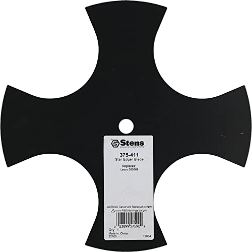 Stens 375-411 Star Edger Blade 1/2" Center Hole, 9" OD, 0.090" Thickness, Star Type