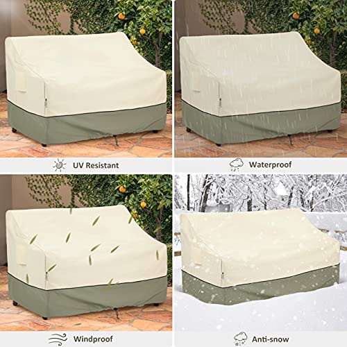 COSFLY Patio Furniture Covers Waterproof, Outdoor 3-Seater Sofa Cover Heavy Duty Fits up to 79W x 38D x 35H inches