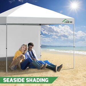 ACEPIC Instant Canopy Tent SideWalls for 10x10 FT Pop Up Canopy, 210D Polyester Waterproof, White (1PCS Sidewall Only, Canopy Tent NOT Included)