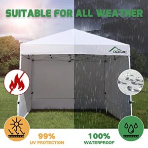 ACEPIC Instant Canopy Tent SideWalls for 10x10 FT Pop Up Canopy, 210D Polyester Waterproof, White (1PCS Sidewall Only, Canopy Tent NOT Included)