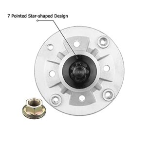 Spindle Fit for John Deere Mower - Spindle Assembly Fit for John Deere LA135 LA115 LA125 LA145 LA105 LA130 D140 D130 D105 D110 L110 X110 42" 48" Lawn Mower Tractor Deck, Replace GY20454 GY20962
