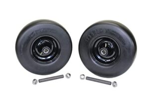 2 pack 13×5.00-6 black no flat front solid tire puncture proof assemblies