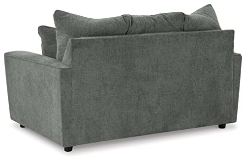 Signature Design by Ashley Stairatt Casual Loveseat with Flared Arms, Gray