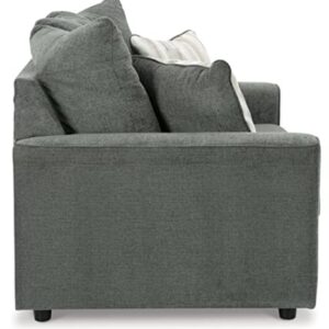 Signature Design by Ashley Stairatt Casual Loveseat with Flared Arms, Gray