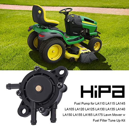 Hipa Fuel Pump for LA110 LA115 LA145 LA105 LA120 LA125 LA130 LA135 LA140 LA150 LA155 LA165 LA175 Lawn Mower W Fuel Filter Tune Up Kit