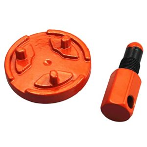 ZPFLL 14mm Chainsaw Clutch Removal Tools, Universal Flywheel Removal Tool Piston Stop Clutch Expander Tools for Husqvarna Stihl Echo 2 Cycle Chain Saw (Orange)