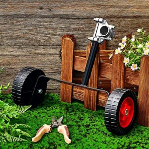 Adjustable Support Wheels Auxiliary Wheels 26mm(1 Inch) and 28mm(1.1inch) Weed Trimmer Wheel Walk Behind String Trimmer for Weed Trimmer Grass Cutter Gas String Trimmer