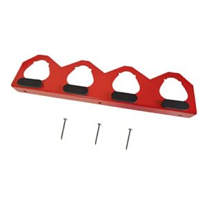 SKCMOX Metal Barttery Holders Fit for Milwaukee M12 12V Battery Red