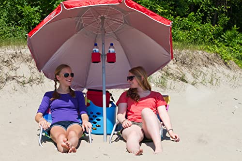 Wondershade 5' Sun Shade Umbrella, Portable Lightweight Adjustable Instant Sun Protection UPF 50+ - Blue