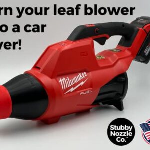 Stubby Nozzle Co. STUBBY Car Drying Nozzle for Milwaukee M18 Fuel Single Battery Leaf Blowers (2724-20 and 2728-20)