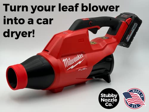 Stubby Nozzle Co. STUBBY Car Drying Nozzle for Milwaukee M18 Fuel Single Battery Leaf Blowers (2724-20 and 2728-20)