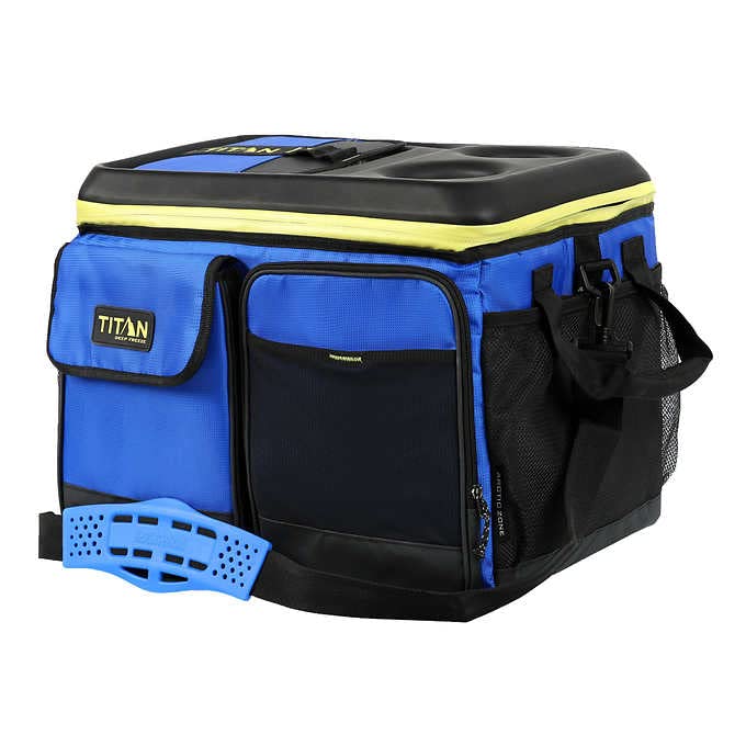 Titan 50-Can Collapsible Cooler Blue