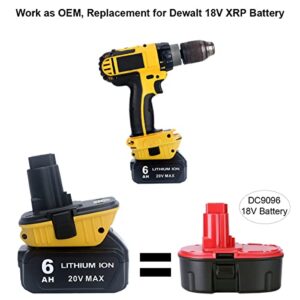 Biswaye 2-Pack DCA1820 Adapter Replacement for DEWALT 18V to 20V Battery, Compatible with Dewalt 20V Battery DCB206 DCB201 DCB609 to 18V XRP Battery DC9096 DC9098 DW9096 DW9099