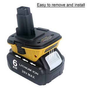 Biswaye 2-Pack DCA1820 Adapter Replacement for DEWALT 18V to 20V Battery, Compatible with Dewalt 20V Battery DCB206 DCB201 DCB609 to 18V XRP Battery DC9096 DC9098 DW9096 DW9099