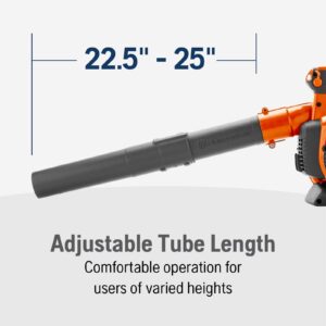 Husqvarna 125BVx, 28cc 2-Cycle Gas 425 CFM 170 MPH Handheld Leaf Blower/Vacuum - 952711902