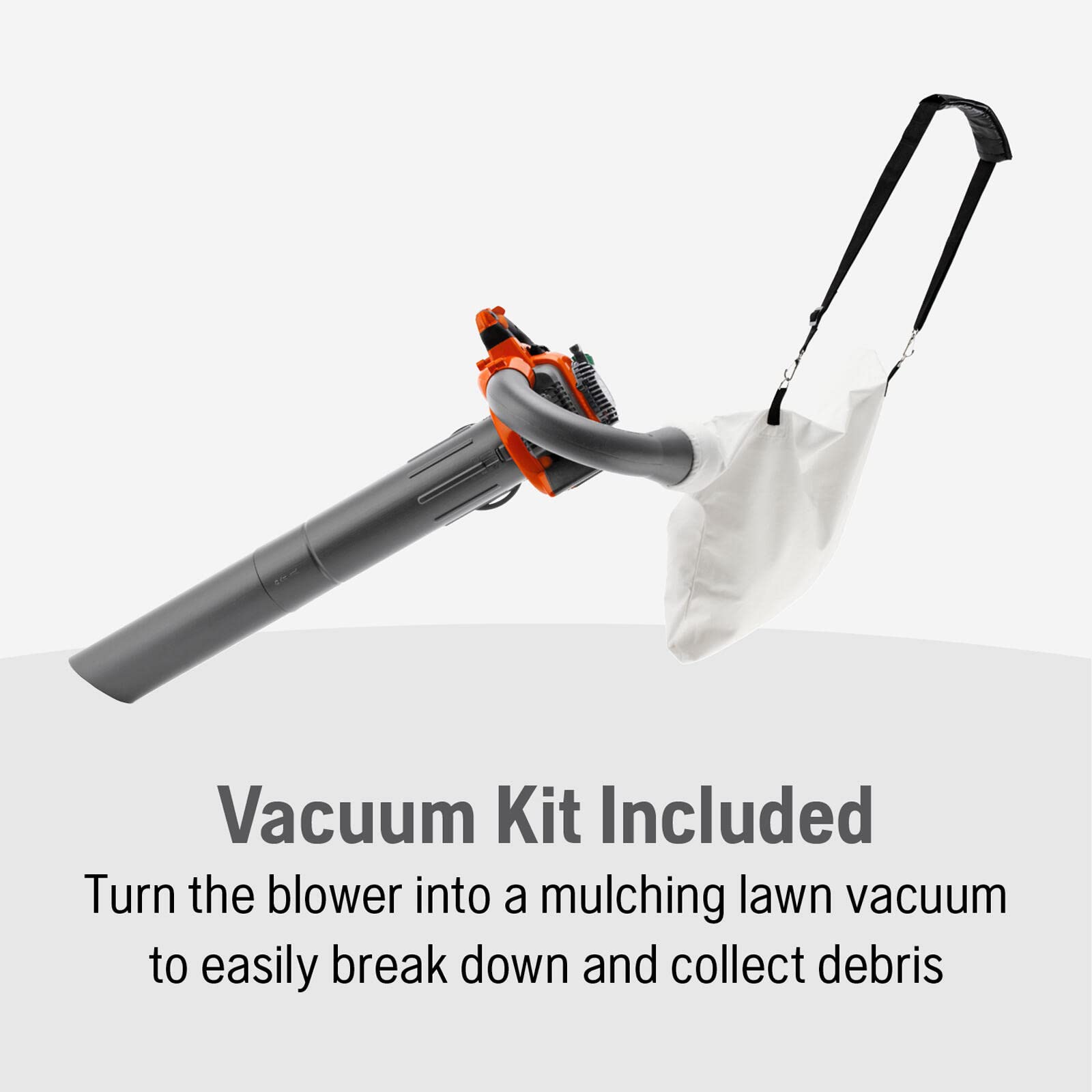 Husqvarna 125BVx, 28cc 2-Cycle Gas 425 CFM 170 MPH Handheld Leaf Blower/Vacuum - 952711902