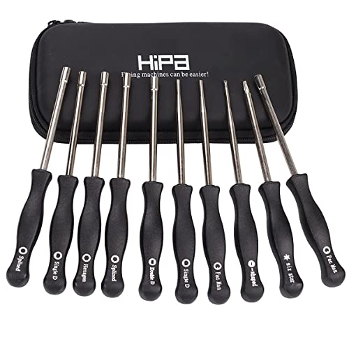 Hipa Pack of 10 Carburetor Adjustment Tool Kit for 2 Cycle Engine Husqvarna Craftsman Chainsaw Weed Eater Echo STHIL Poulan MTD Ryobi Homelite Trimmer Screwdriver with Case