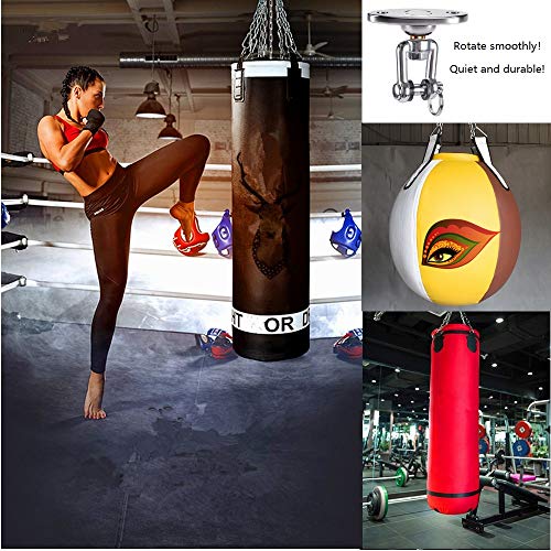 Dakzhou Stainless Steel Swing Hanger Heavy Duty 360° Silent Bearing Swing Rack, 1000LB, Gym Yoga, Sandbag, Hammock Chair, Rope Porch Swing