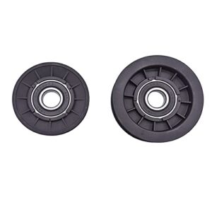 V-Idler Pulley & Flat Pulley Kit GX20286 GX20287 Replacement for John Deere 102 105 108 125 145 7760