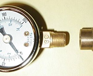 Oil Burner Fuel Pressure Test Gauge 0-200 PSI Fits Beckett Suntec Webster Danfoss Pumps