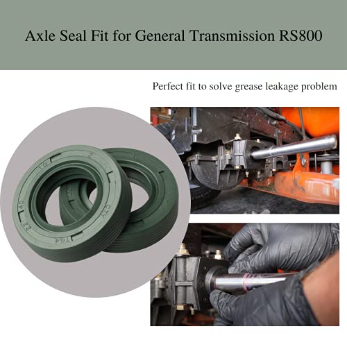 Axle Seal Fit for General Transmission RS800 - Transaxle Seals Compatible with Poulan Ariens Craftsman Hus qvarna YTA22V46 YTA24V48 Lawn Tractor, Replace GT41857 590100301 587086401, 2 Pcs