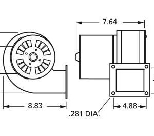 Fasco B45227 115 Volt 265 CFM Centrifugal Blower