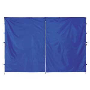 ergodyne shax 6096 tent sidewall with zipper opening, fits 10ft x 10ft pop up canopy tents,blue