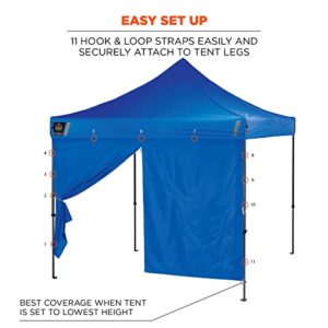 Ergodyne SHAX 6096 Tent Sidewall with Zipper Opening, Fits 10ft x 10ft Pop Up Canopy Tents,Blue