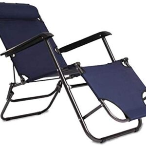 XZGDEN Lightweight Sun Lounger Reclining Folding Gravity Bed Headrest Garden