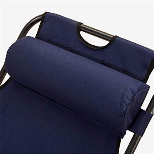 XZGDEN Lightweight Sun Lounger Reclining Folding Gravity Bed Headrest Garden