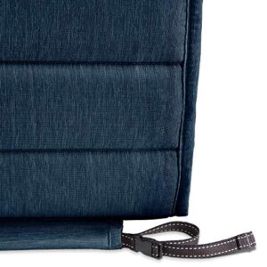 Classic Accessories Storigami Water-Resistant 74 x 23 Inch Chaise Lounge Cushion, Heather Indigo, Patio Cushion